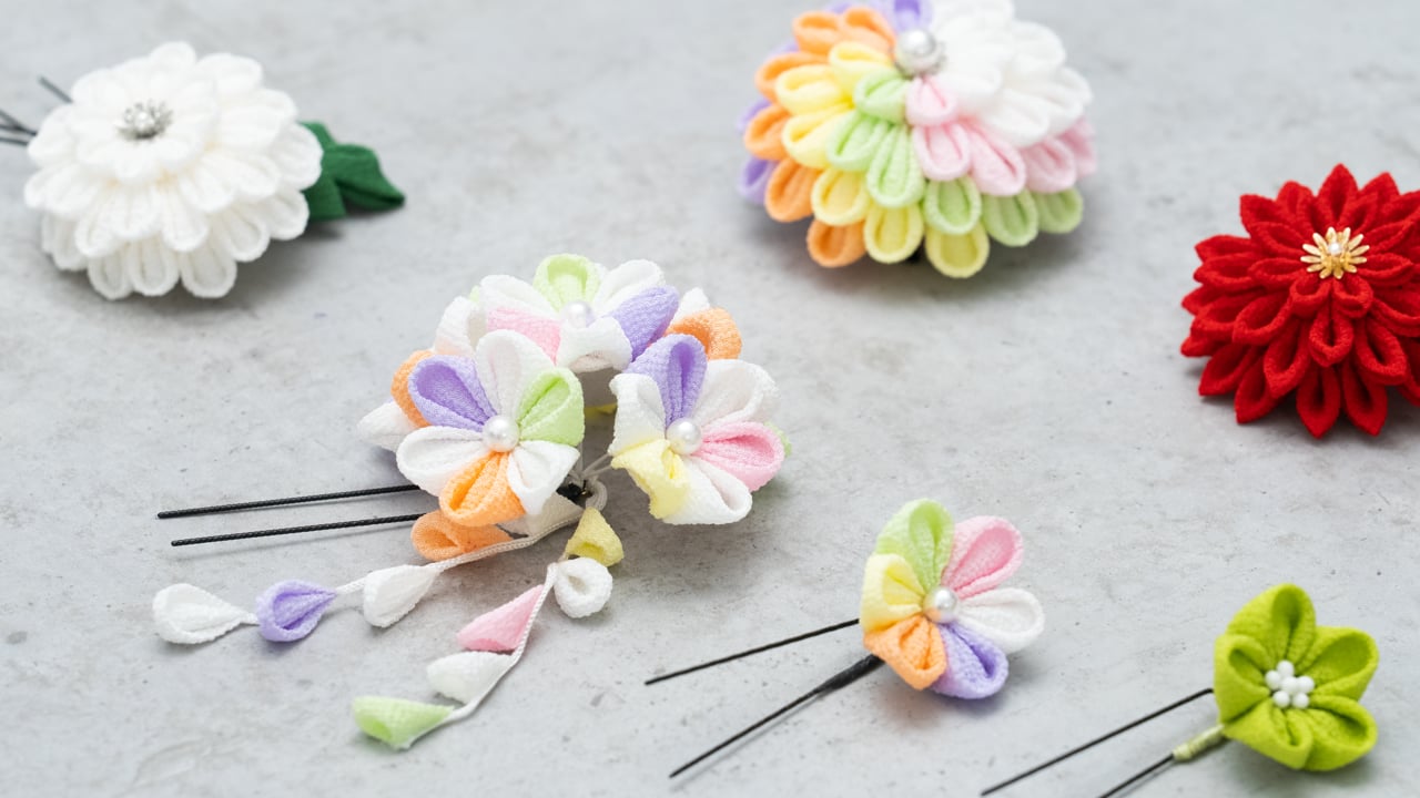 はじめてでもできる!つまみ細工で和風アクセサリーを作ろう