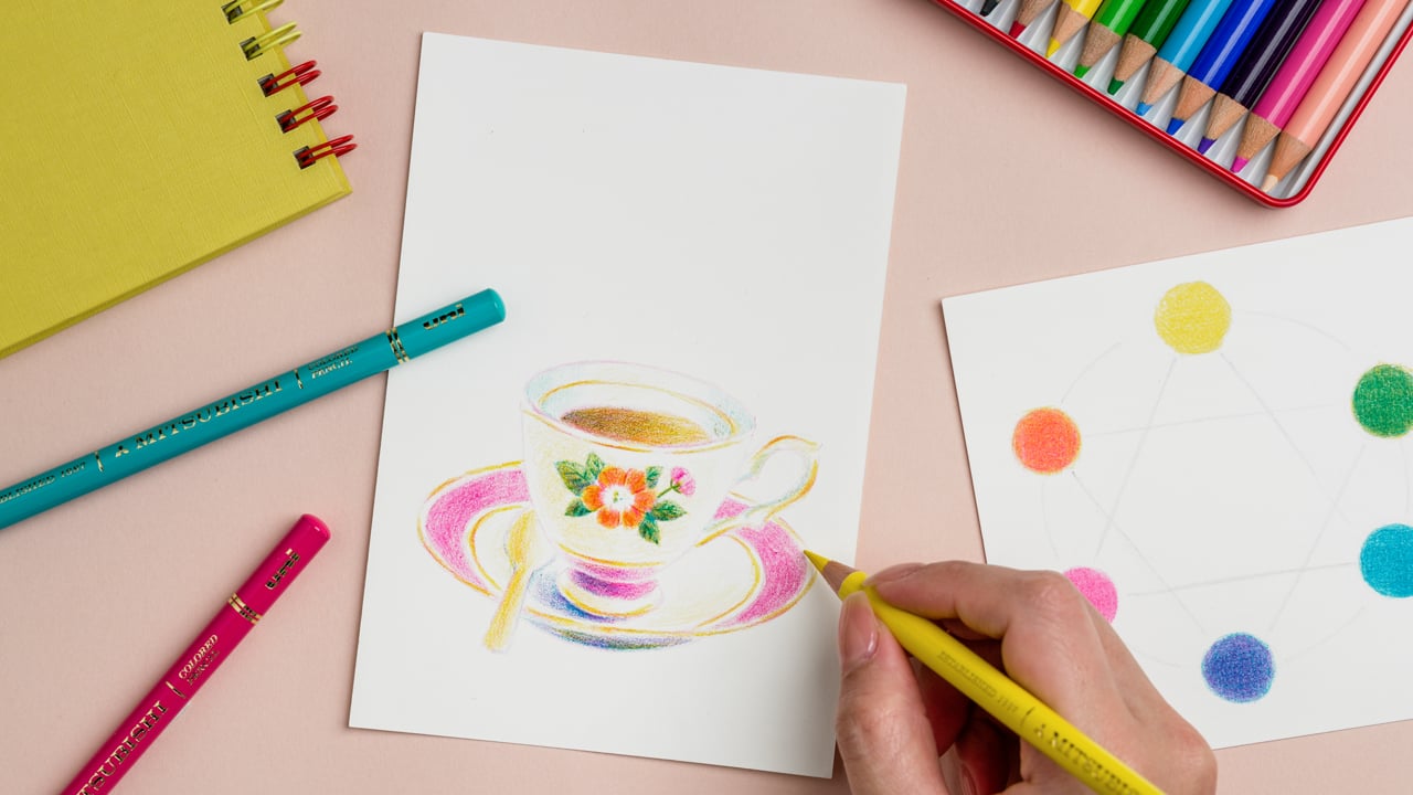 色の仕組みを学んで描く、はじめての色鉛筆画 – Lakit