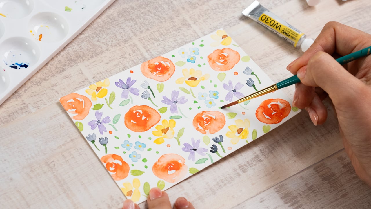 色彩の基本がわかる!お花の水彩イラスト