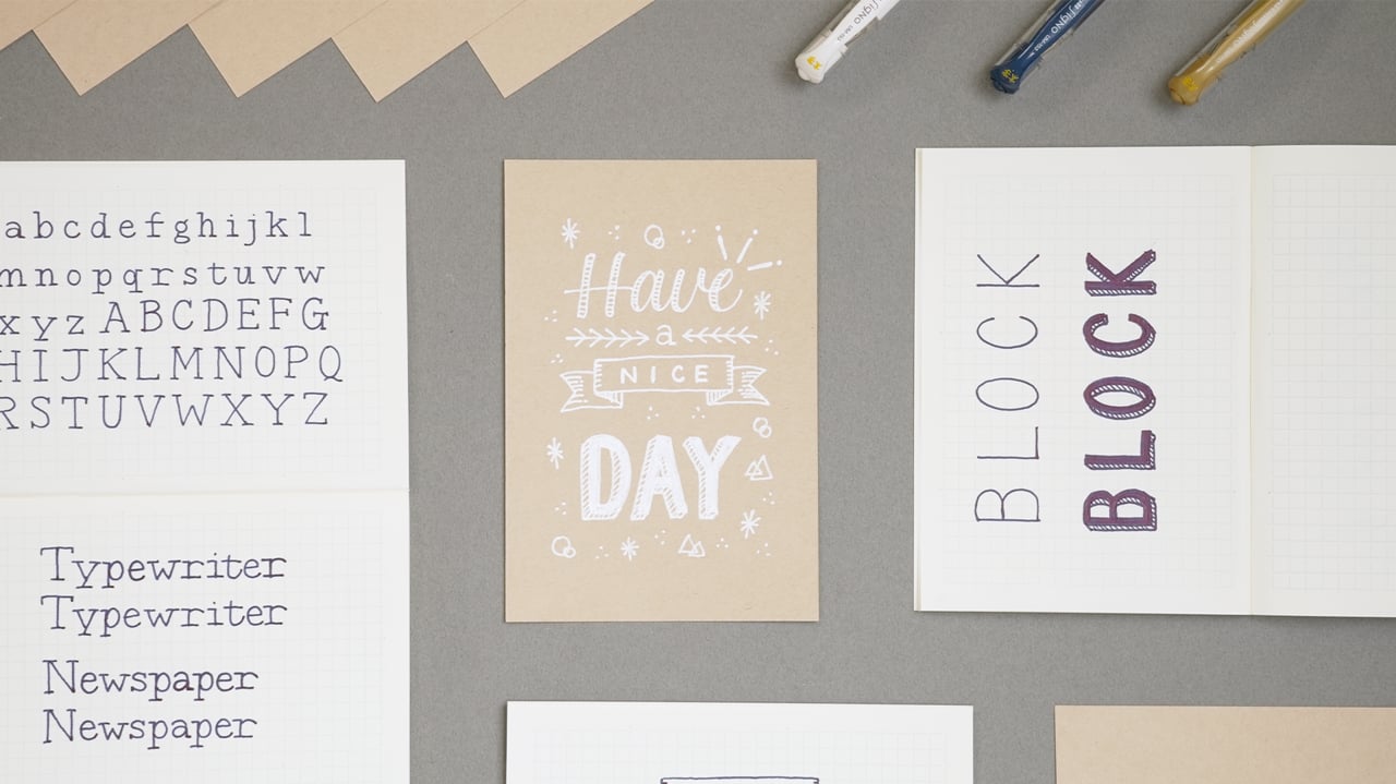 書体を自由にレイアウト！シーンを彩るハンドレタリング