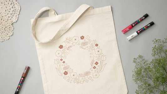 お花の線画イラストで、雑貨に魔法をかけよう