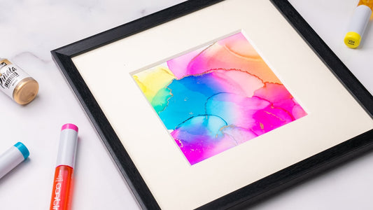 忙しい毎日に彩りを。はじめてのアルコールインクアート